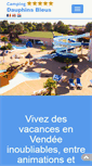 Mobile Screenshot of domaine-dauphins-bleus.fr