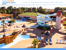 Tablet Screenshot of domaine-dauphins-bleus.fr